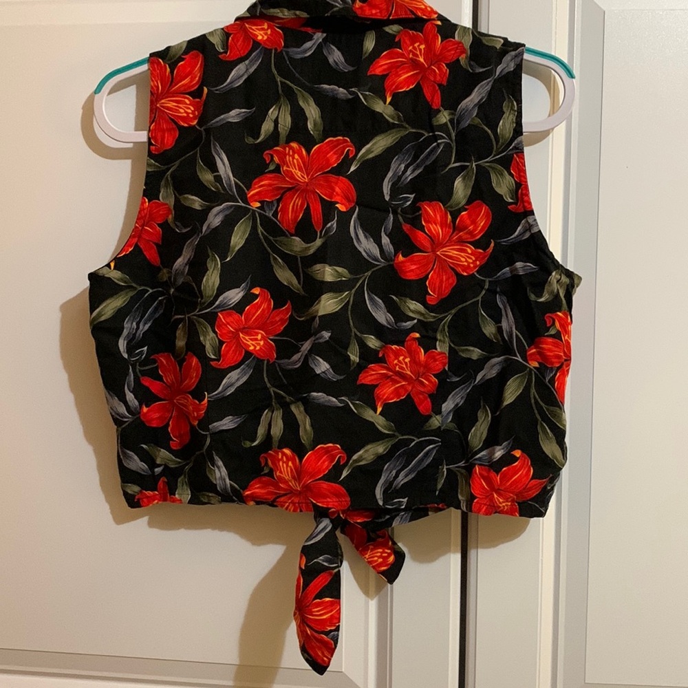 Jaclyn Smith Sport Floral Tank Top Large - Picture 2 of 3